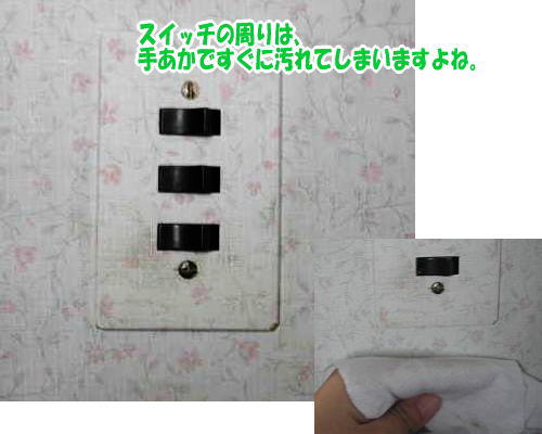 スイッチの手垢は【超電水クリーンシュシュ】